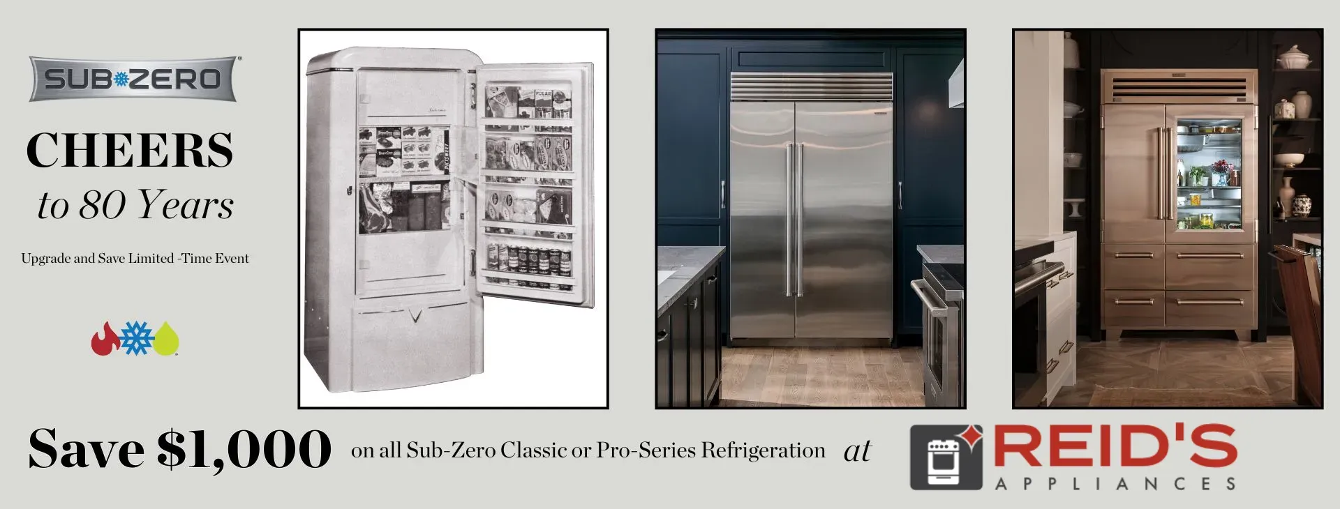 Cheers to 80 Years Sub-Zero Savings Event